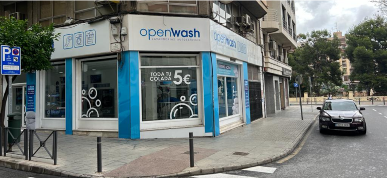 open wash ubicación calle lavandería